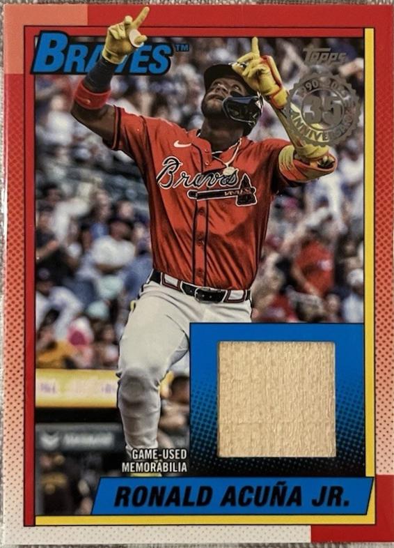 2025 Topps Update 1990 Relics Ronald Acuna Jr. #90RU-RAJ card