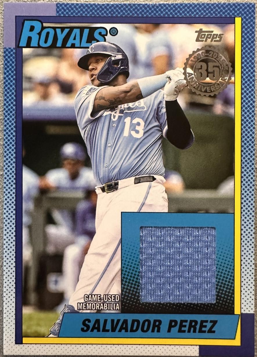 2025 Topps Update 1990 Relics Salvador Perez #90RU-SP card
