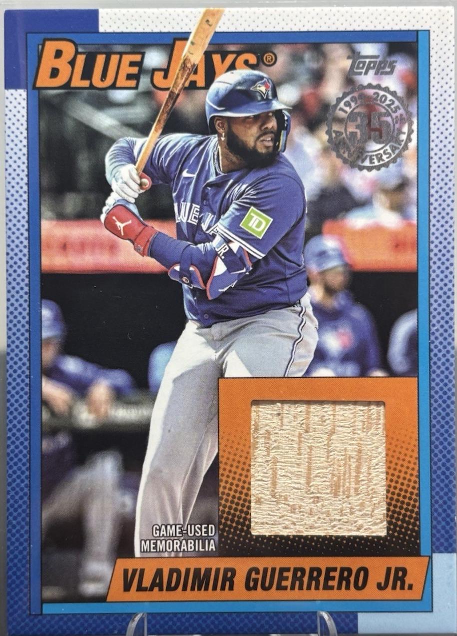 2025 Topps Update 1990 Relics Vladimir Guerrero Jr. #90RU-VG card