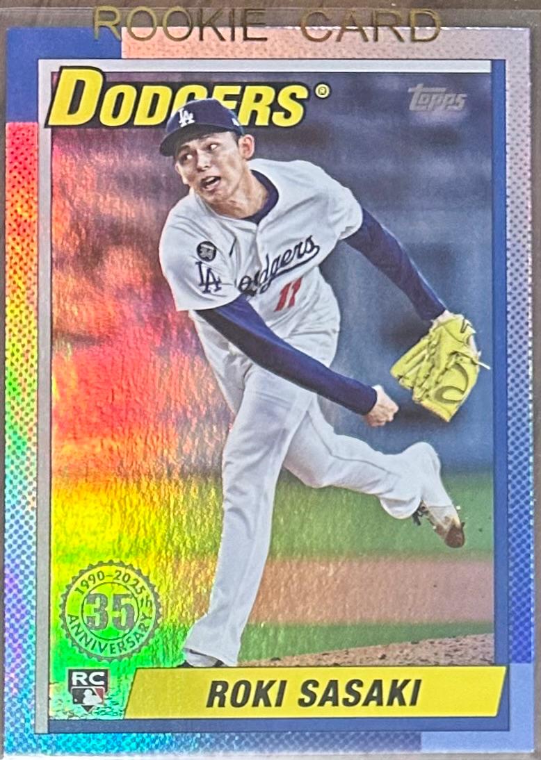 2025 Topps Update 1990 Roki Sasaki #U90-11 card