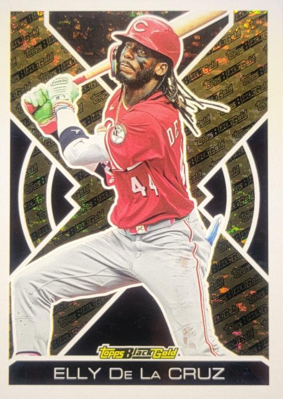 2025 Topps Update Black Gold Elly De La Cruz #BG-17 card