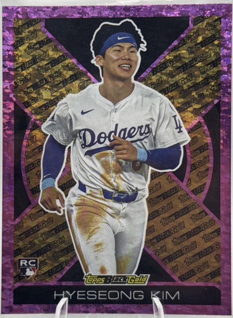 2025 Topps Update Black Gold Hyeseong Kim [Pink Foil] #BG-14 card