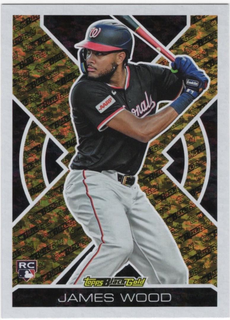 2025 Topps Update Black Gold James Wood #BG-3 card