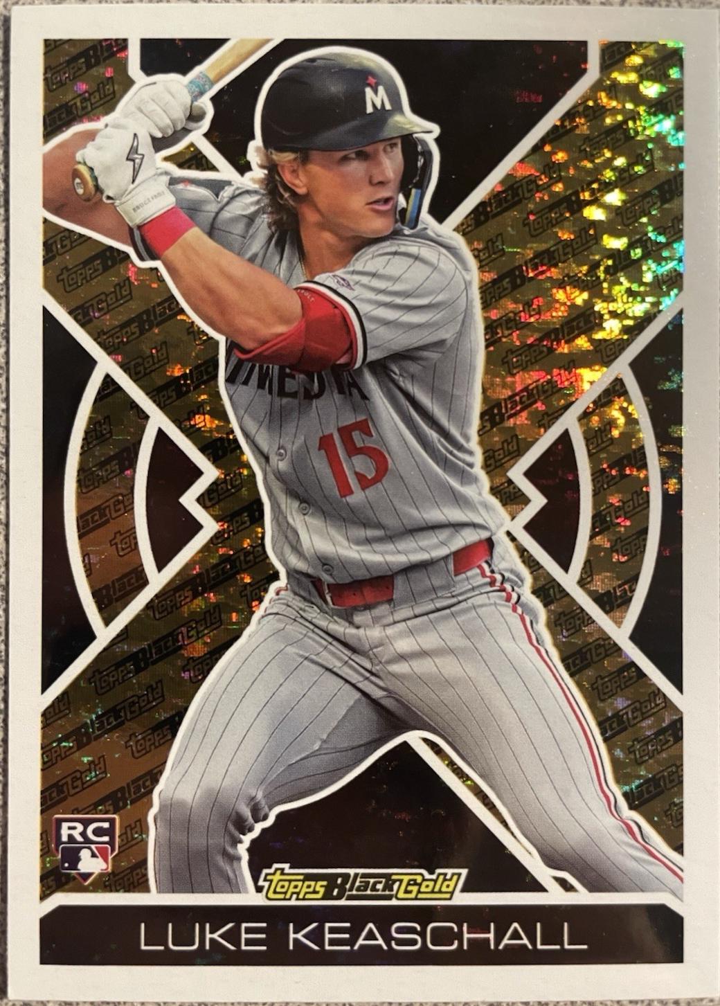 2025 Topps Update Black Gold Luke Keaschall #BG-12 card