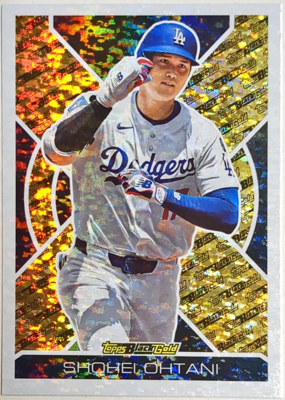 2025 Topps Update Black Gold Shohei Ohtani [Orange Foil] #BG-19 card