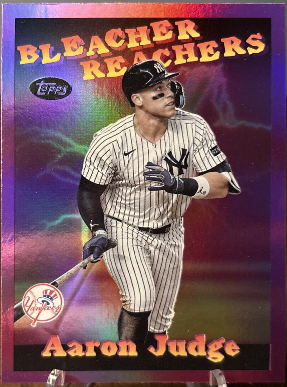 2025 Topps Update Bleacher Reachers Aaron Judge [Pink Foil] #BR-4 card