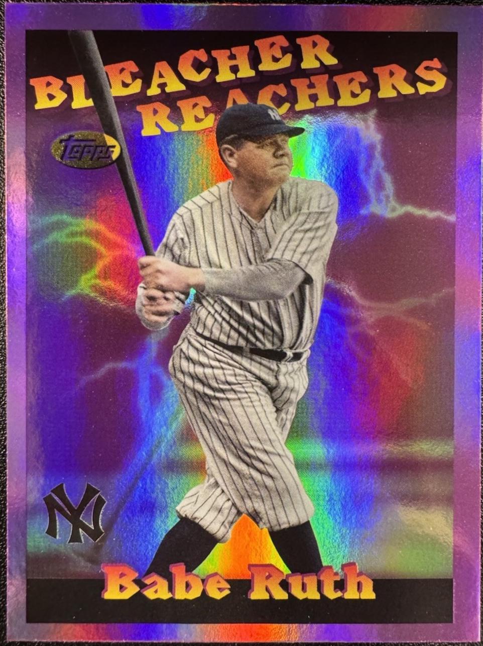2025 Topps Update Bleacher Reachers Babe Ruth [Pink Foil] #BR-23 card