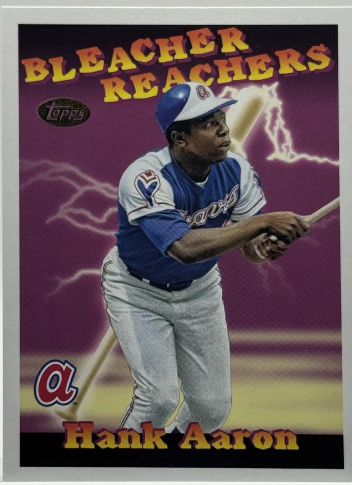 2025 Topps Update Bleacher Reachers Hank Aaron #BR-24 card