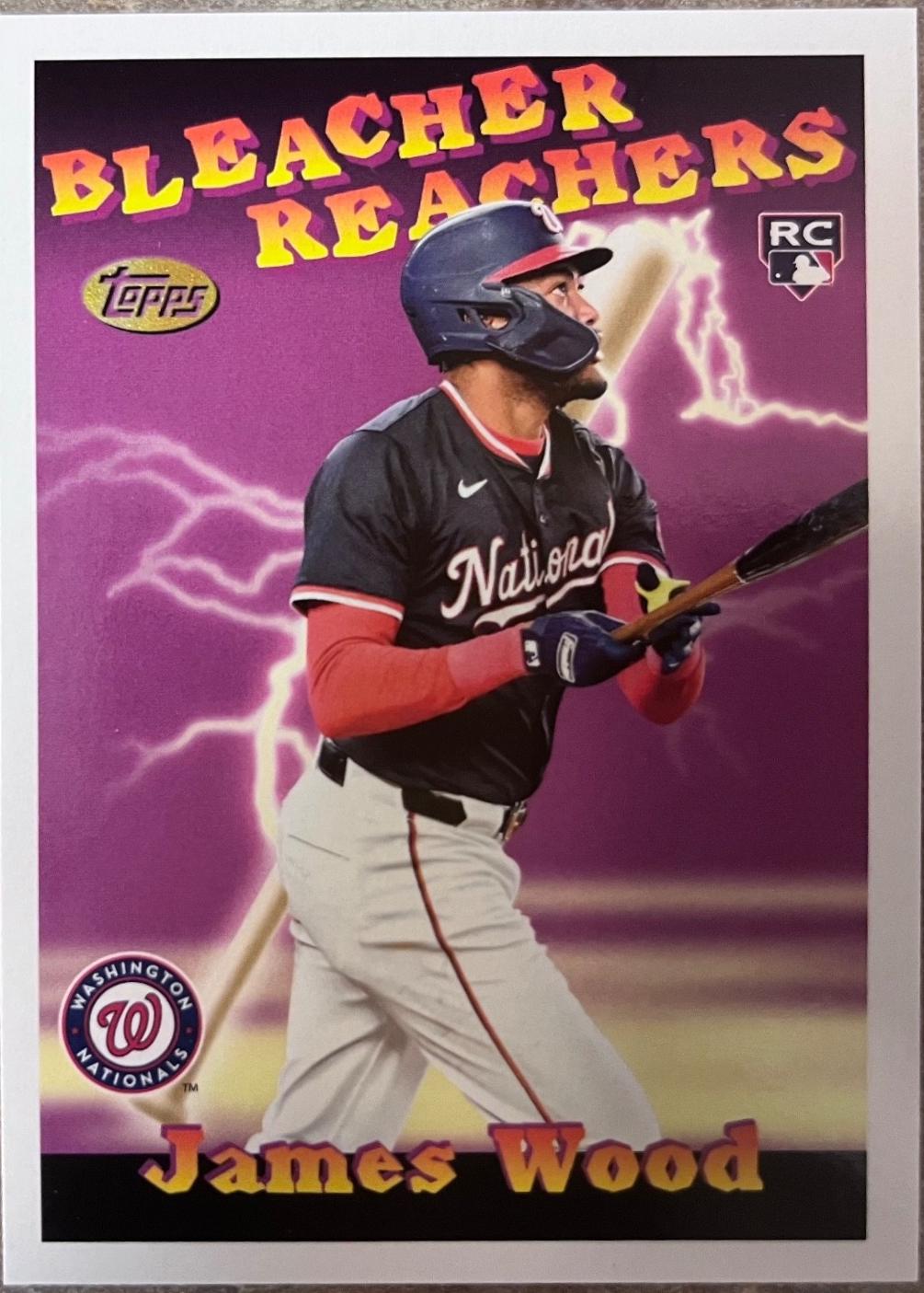 2025 Topps Update Bleacher Reachers James Wood #BR-11 card