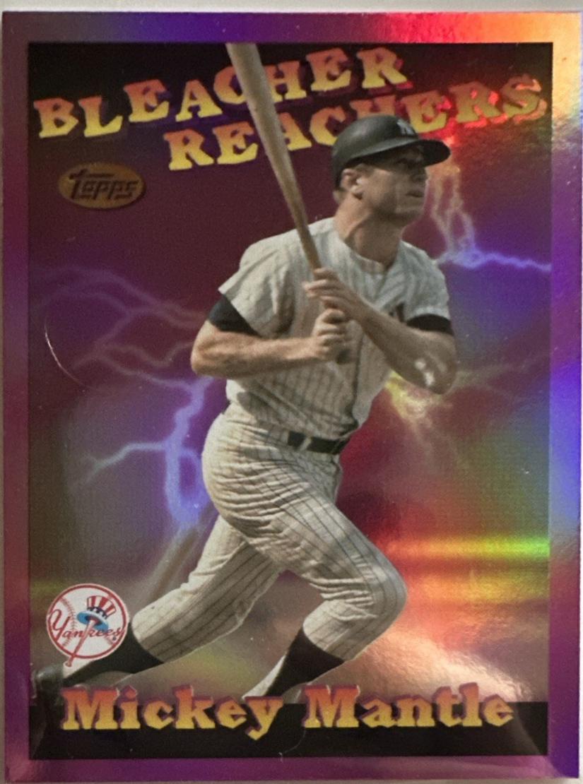 2025 Topps Update Bleacher Reachers Mickey Mantle [Pink Foil] #BR-25 card