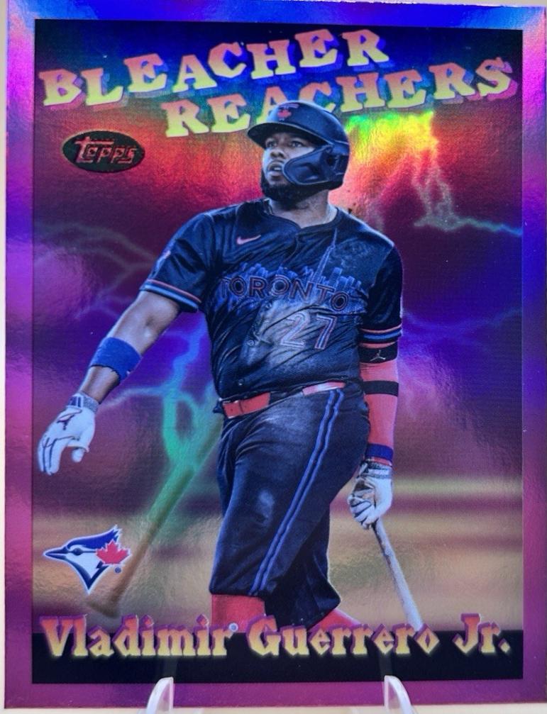 2025 Topps Update Bleacher Reachers Vladimir Guerrero Jr. [Pink Foil] #BR-9 card