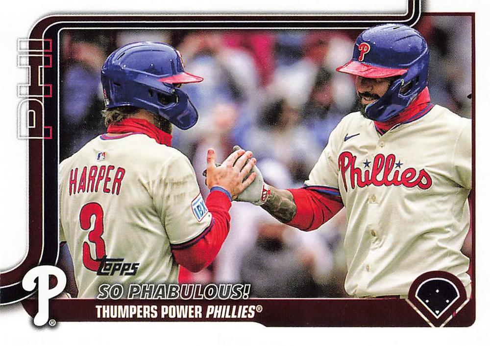 2025 Topps Update Bryce Harper / Nick Castellanos #US107 card