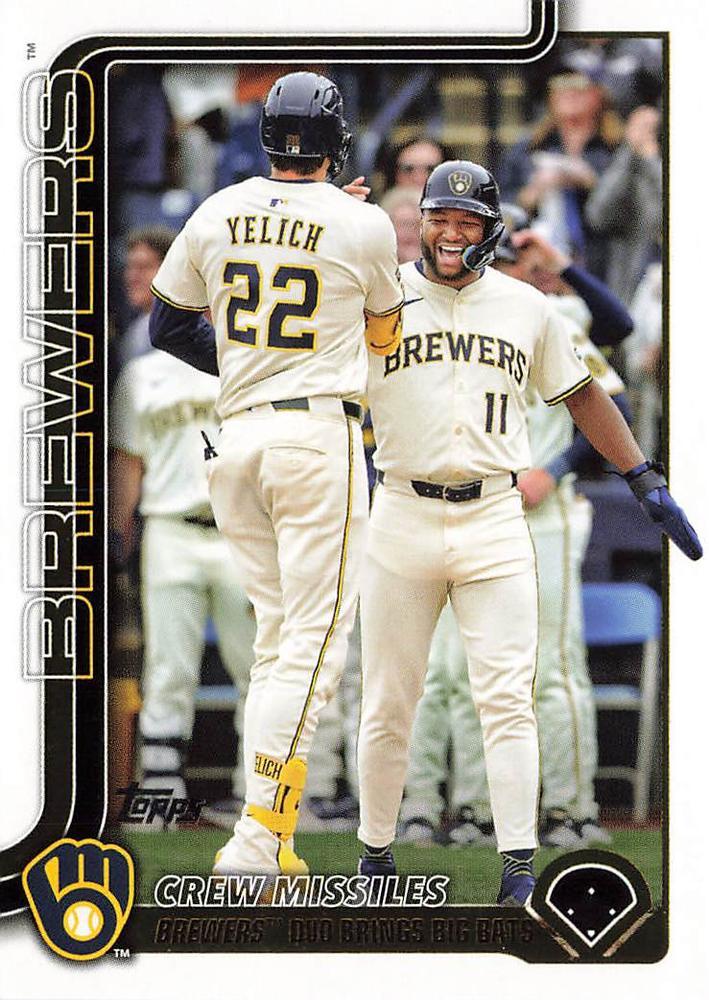 2025 Topps Update Christian Yelich / Jackson Chourio #US233 card