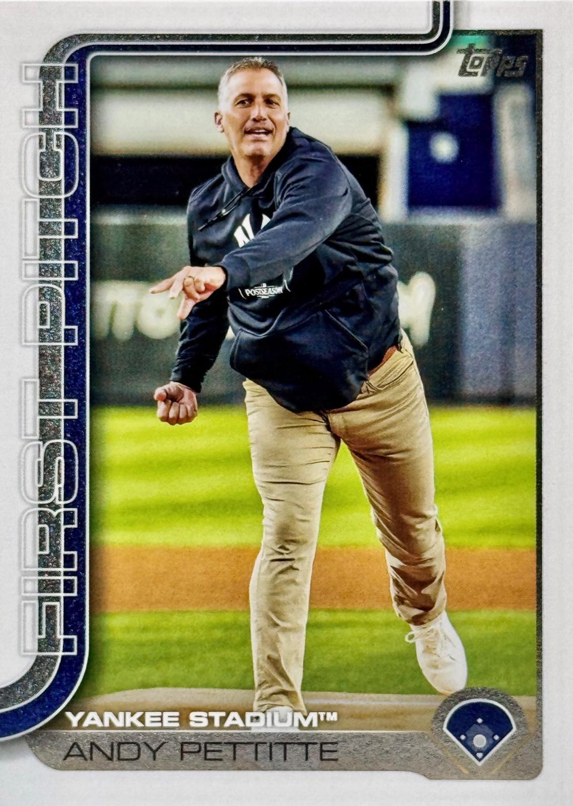 2025 Topps Update First Pitch Andy Pettitte #FPU-7 card