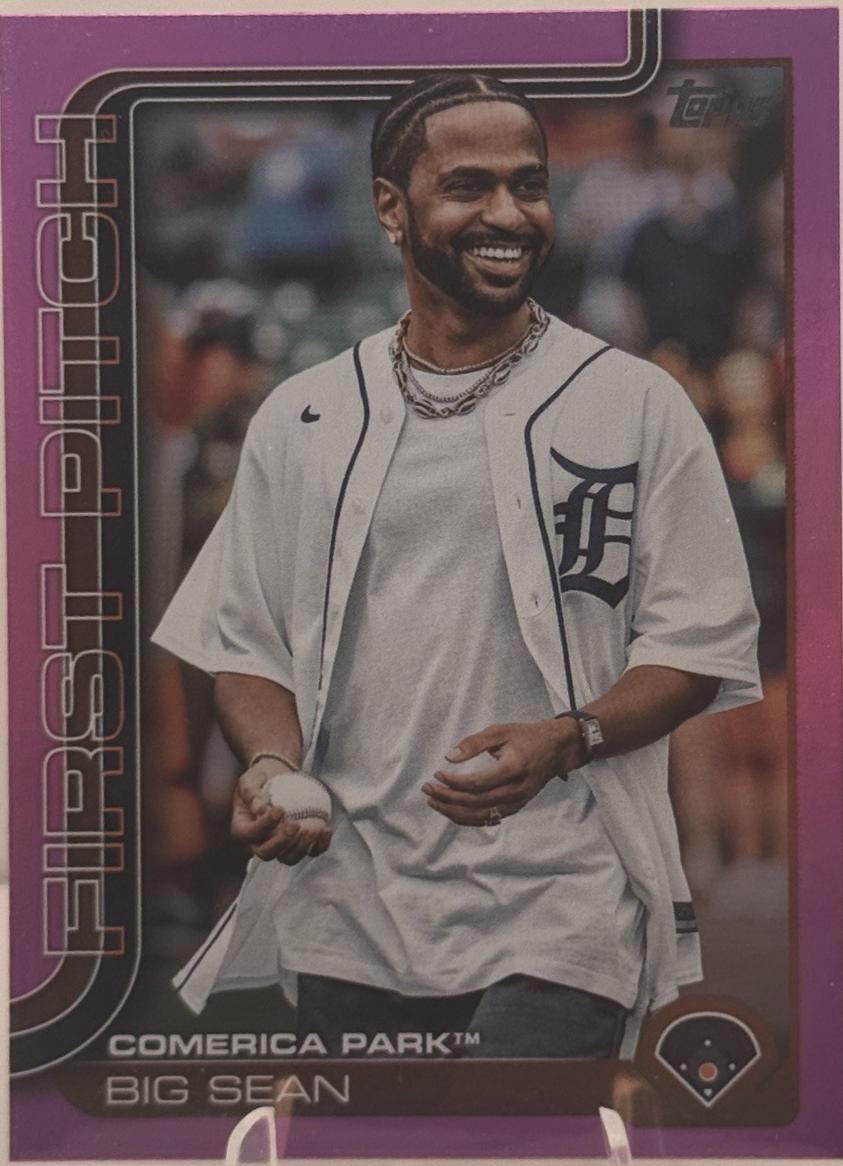 2025 Topps Update First Pitch Big Sean [Pink Foil] #FPU-1 card