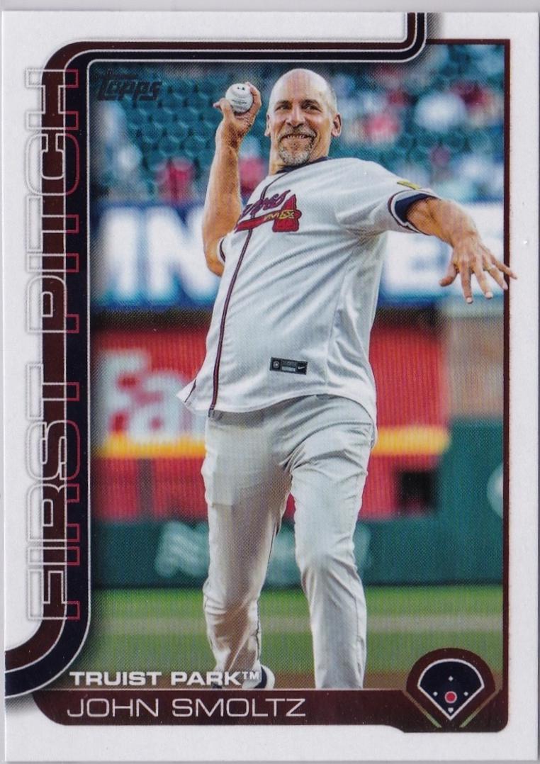 2025 Topps Update First Pitch John Smoltz #FPU-5 card