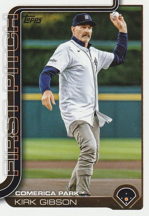 2025 Topps Update First Pitch Kirk Gibson #FPU-10 card