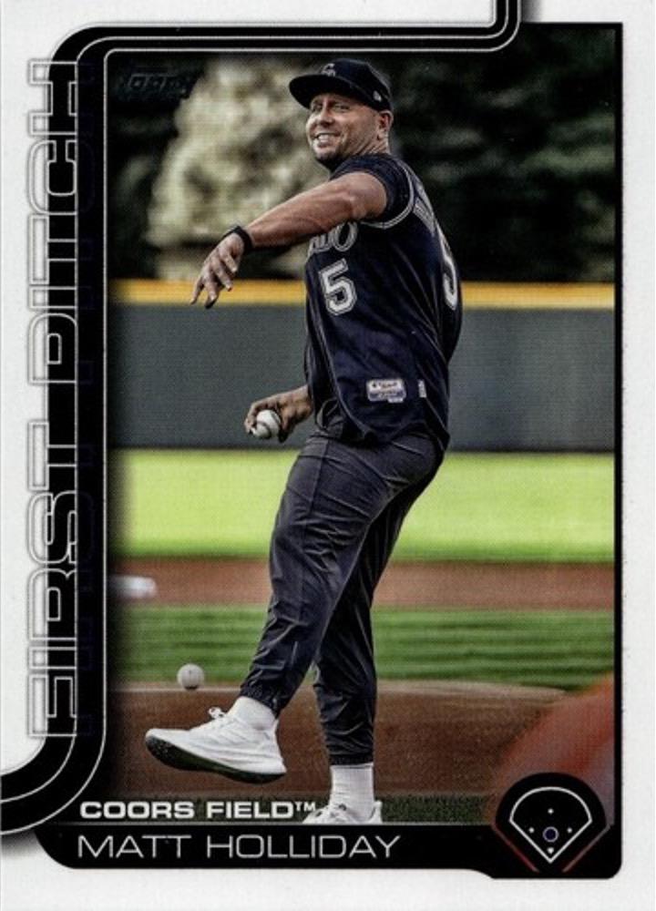 2025 Topps Update First Pitch Matt Holliday #FPU-9 card
