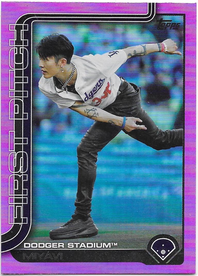 2025 Topps Update First Pitch MIYAVI [Pink Foil] #FPU-3 card