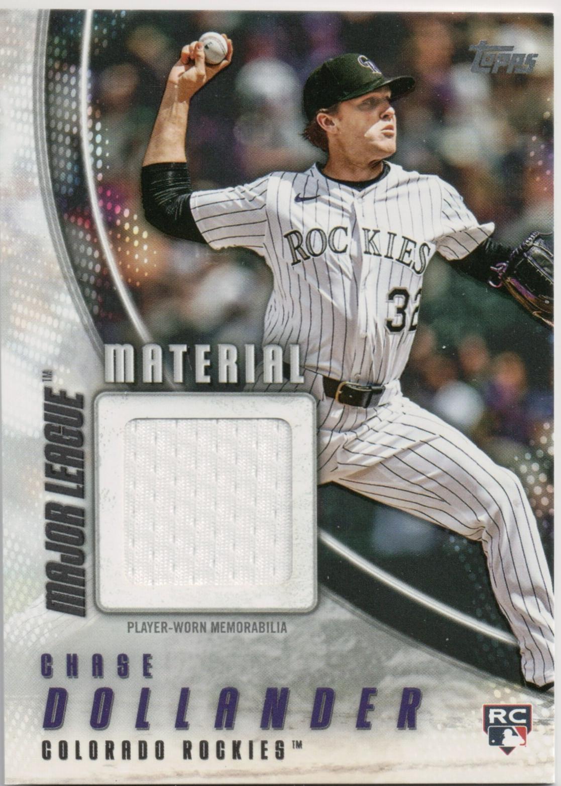 2025 Topps Update Major League Materials Chase Dollander #MMU-CD card
