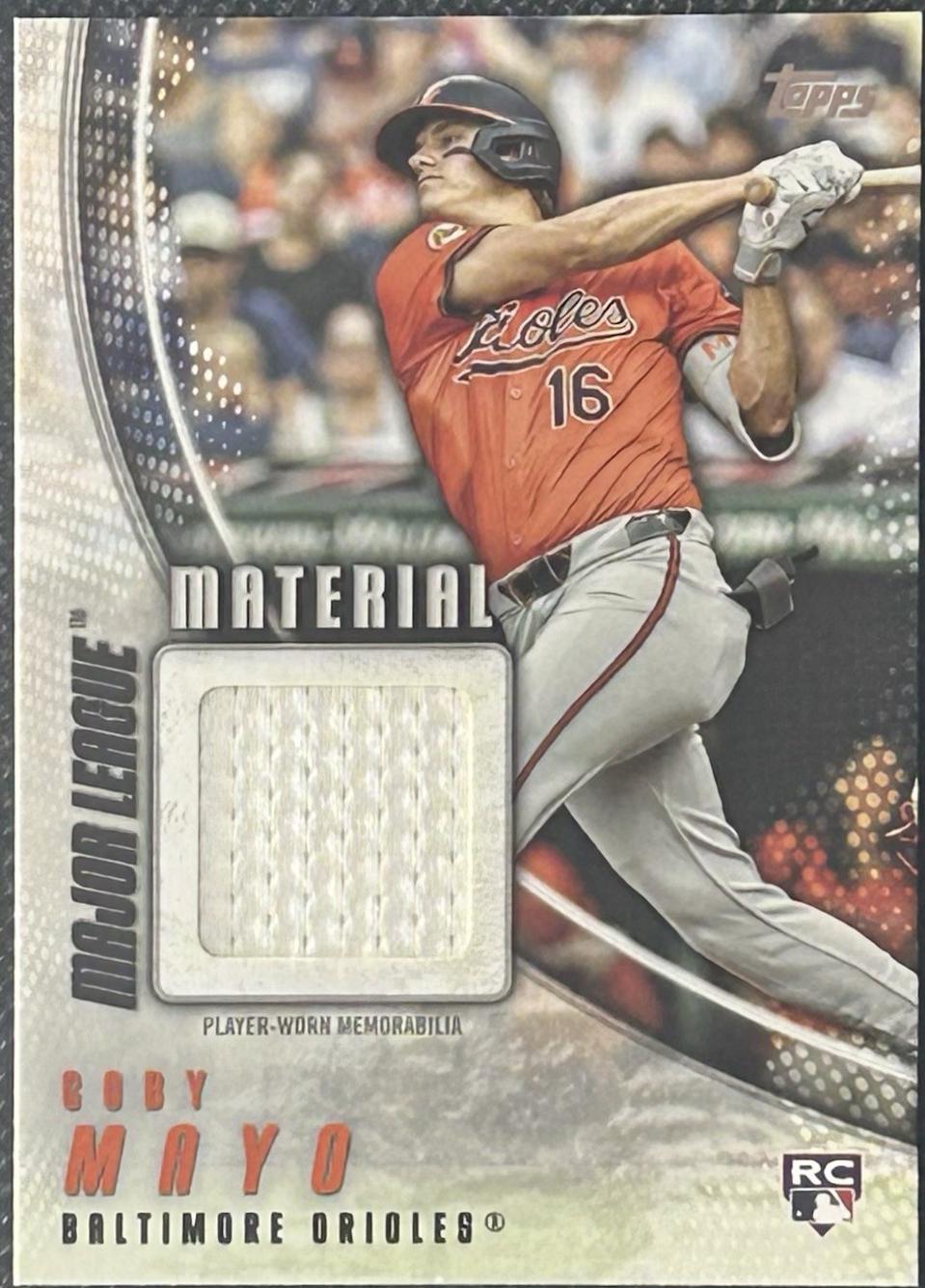 2025 Topps Update Major League Materials Coby Mayo #MMU-CM card