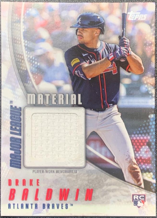 2025 Topps Update Major League Materials Drake Baldwin #MMU-DB card