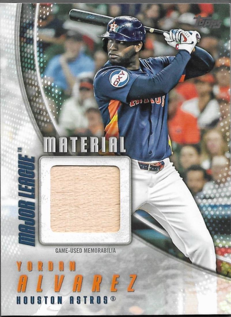 2025 Topps Update Major League Materials Yordan Alvarez #MMU-YA card