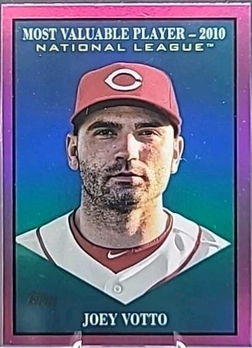 2025 Topps Update Most Valuable Joey Votto [Pink Foil] #MV-20 card