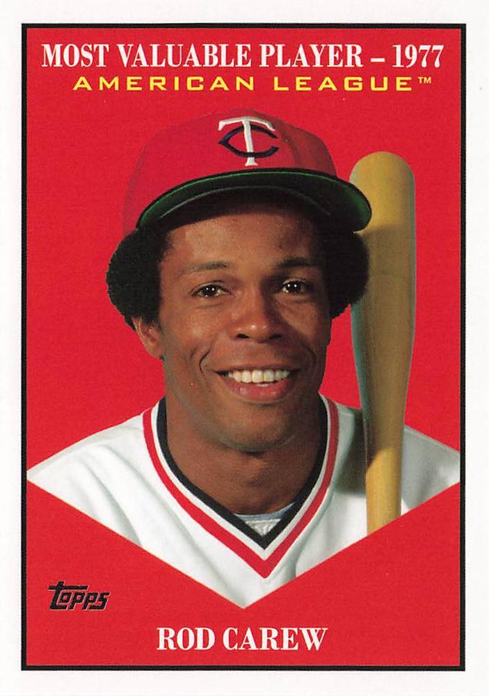 2025 Topps Update Most Valuable Rod Carew #MV-29 card