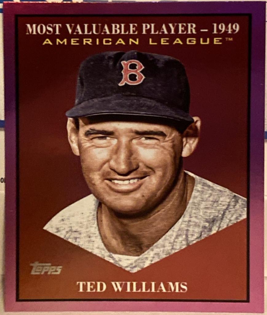 2025 Topps Update Most Valuable Ted Williams [Pink Foil] #MV-39 card