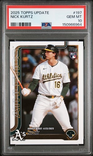 2025 Topps Update Nick Kurtz #US197 card