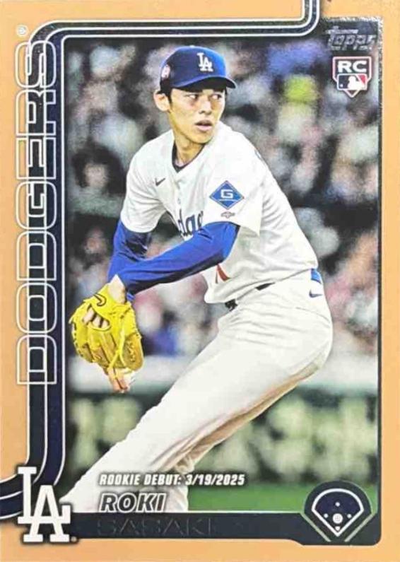 2025 Topps Update Roki Sasaki [Gold Border] #US199 card