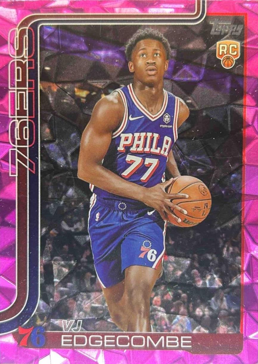 2025 Topps VJ Edgecombe [Pink Diamante] #203 card