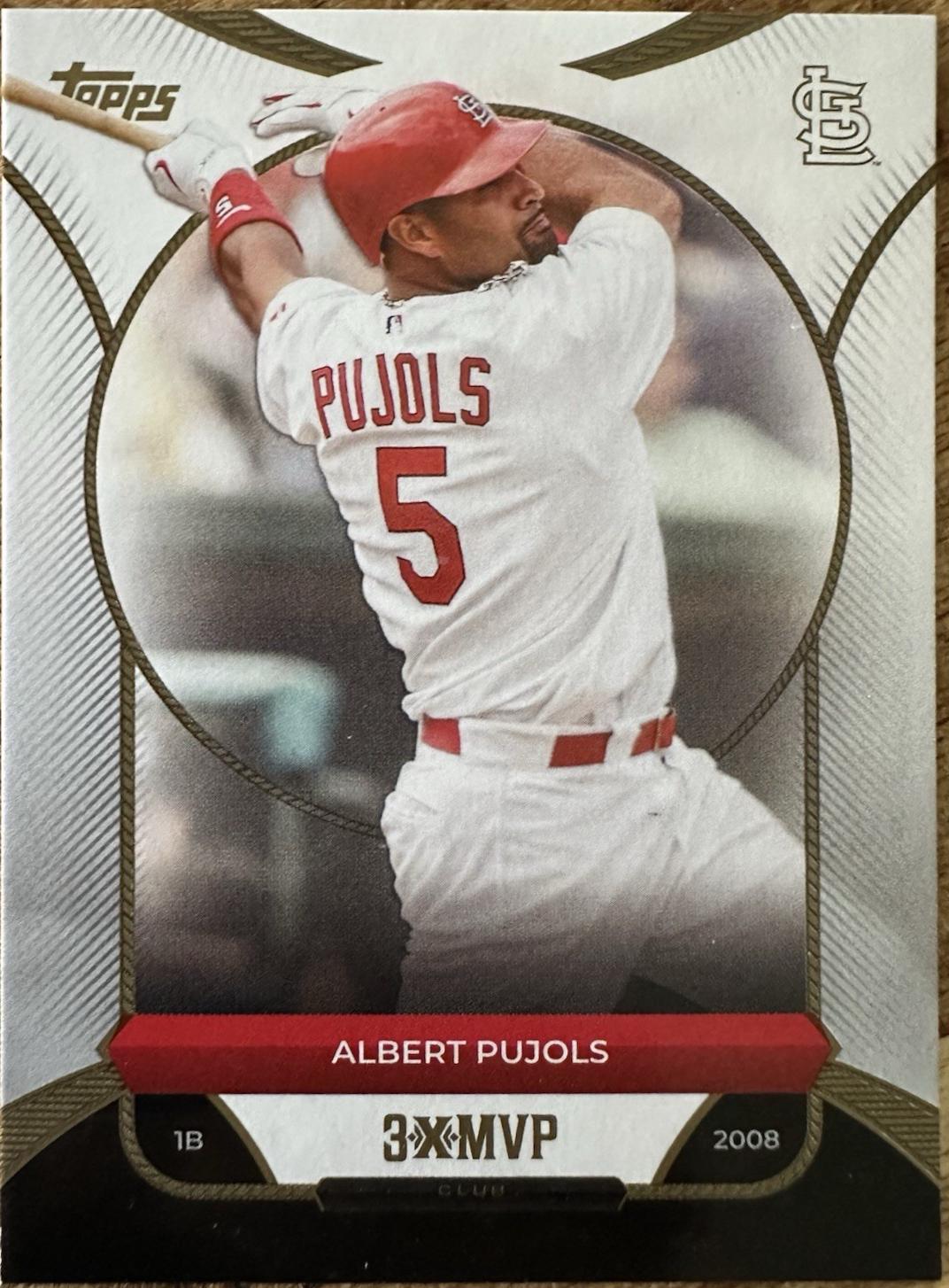 2025 Topps Welcome to the Club 3X MVP Albert Pujols #13 card