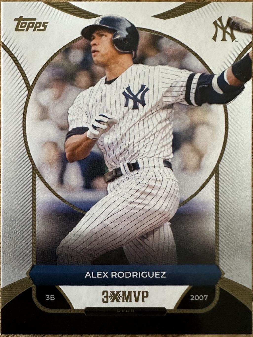 2025 Topps Welcome to the Club 3X MVP Alex Rodriguez #12 card