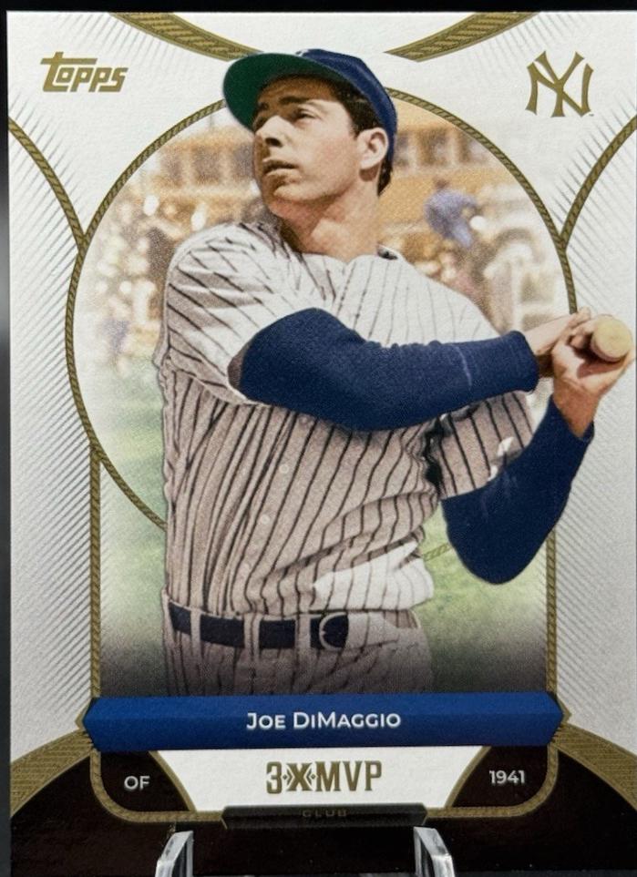 2025 Topps Welcome to the Club 3X MVP Joe DiMaggio #32 card