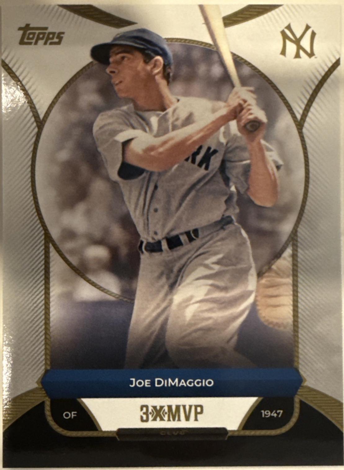 2025 Topps Welcome to the Club 3X MVP Joe DiMaggio #33 card