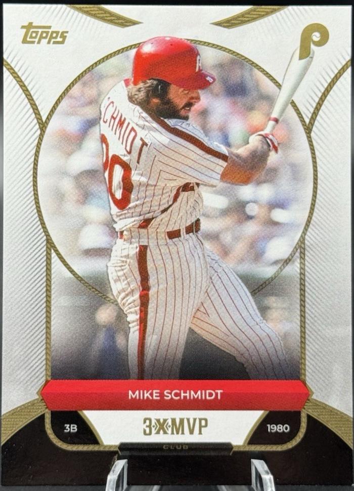 2025 Topps Welcome to the Club 3X MVP Mike Schmidt #16 card