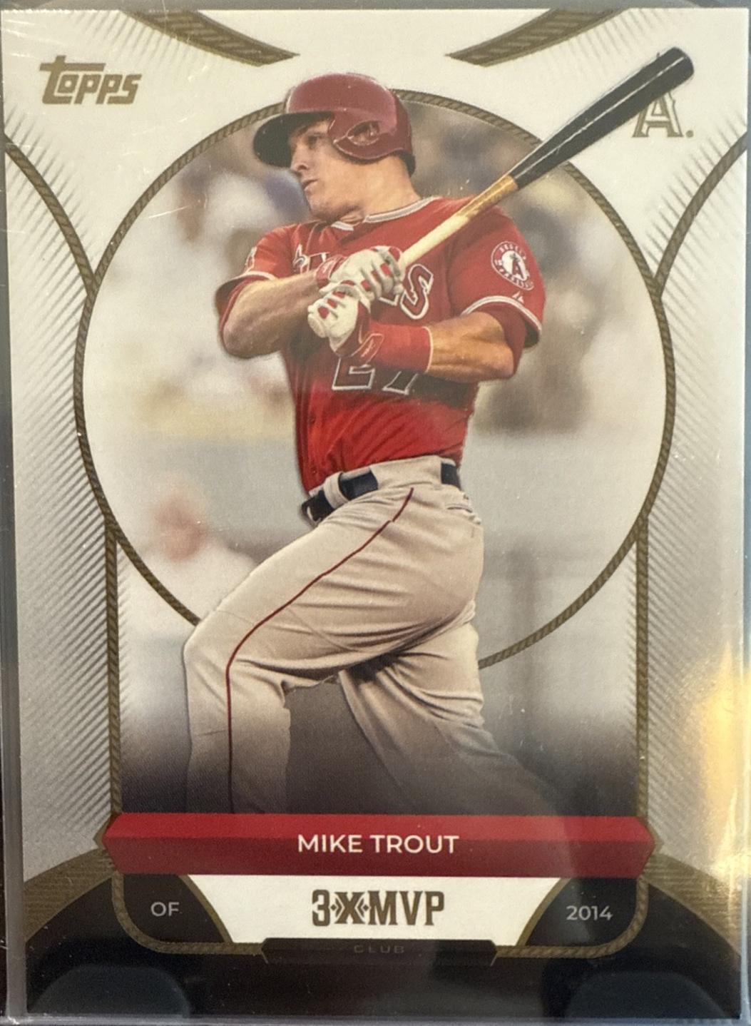 2025 Topps Welcome to the Club 3X MVP Mike Trout #7 card