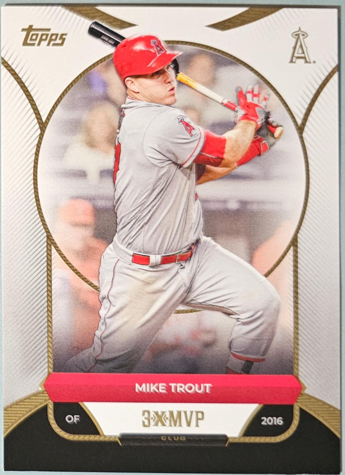 2025 Topps Welcome to the Club 3X MVP Mike Trout #8 card