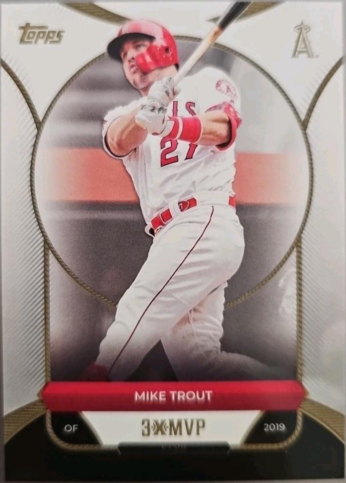 2025 Topps Welcome to the Club 3X MVP Mike Trout #9 card