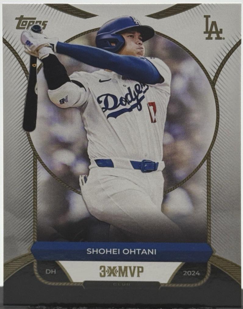 2025 Topps Welcome to the Club 3X MVP Shohei Ohtani #3 card