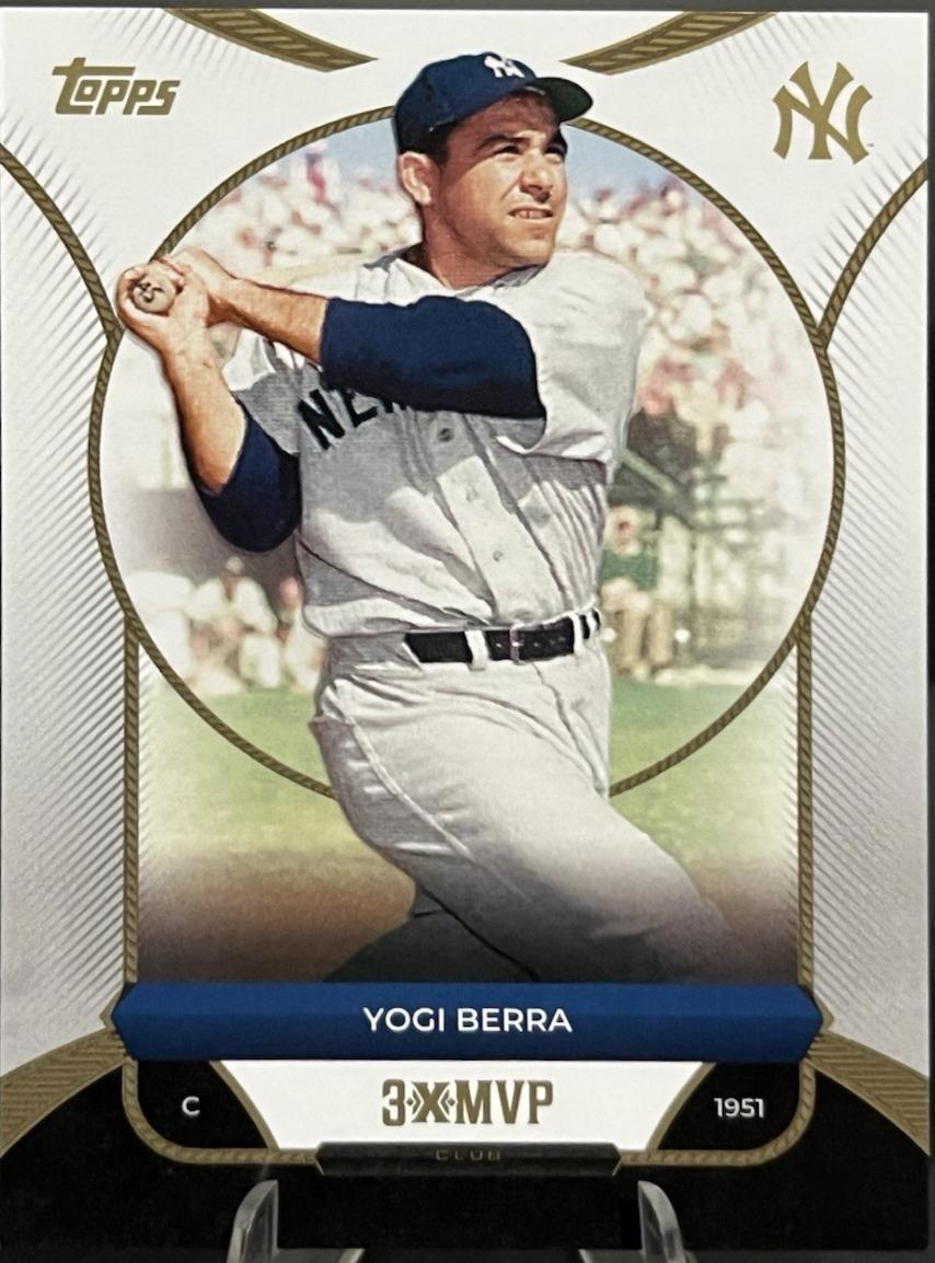 2025 Topps Welcome to the Club 3X MVP Yogi Berra #22 card