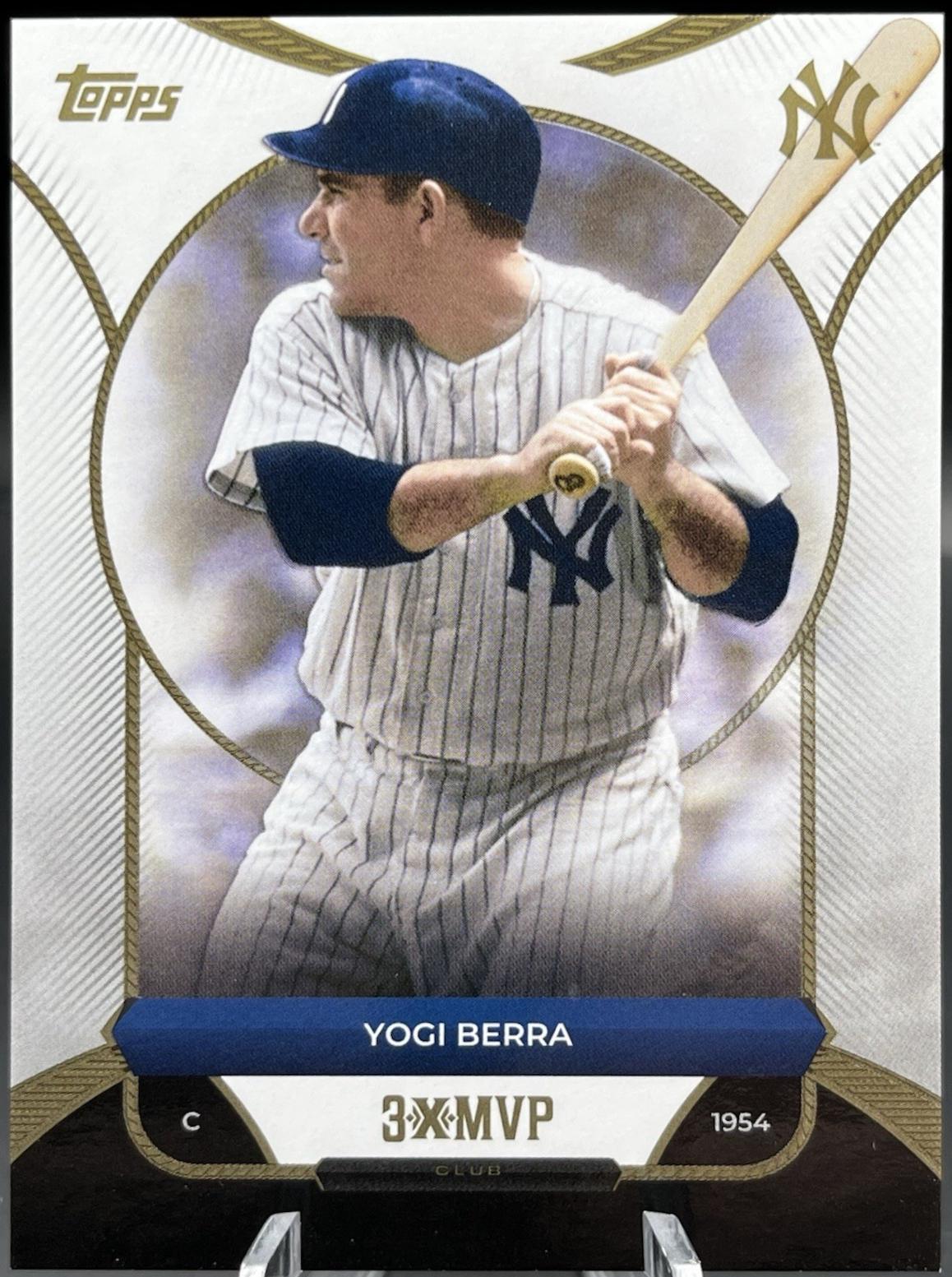 2025 Topps Welcome to the Club 3X MVP Yogi Berra #23 card
