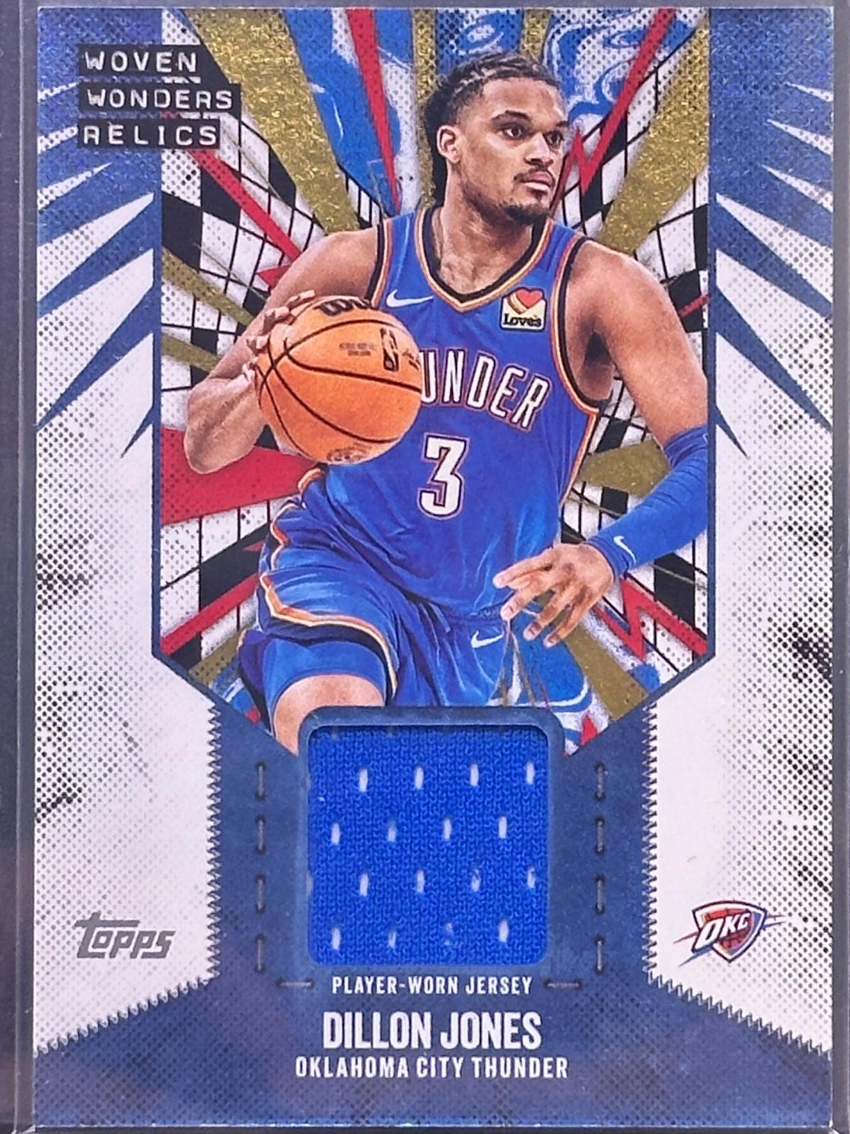 2025 Topps Woven Wonders Relic Dillon Jones #WW-DJ card