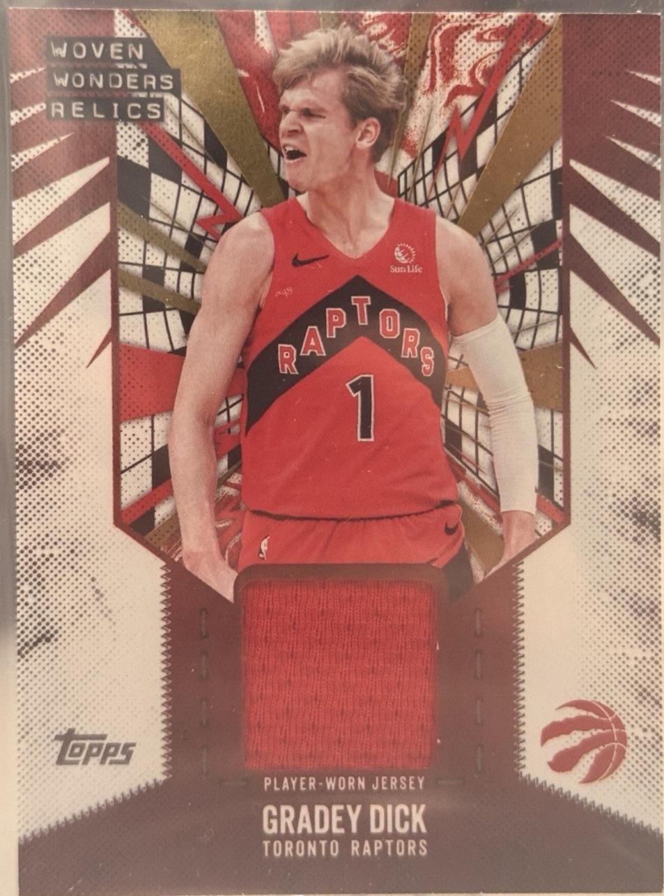 2025 Topps Woven Wonders Relic Gradey Dick #WW-GD card