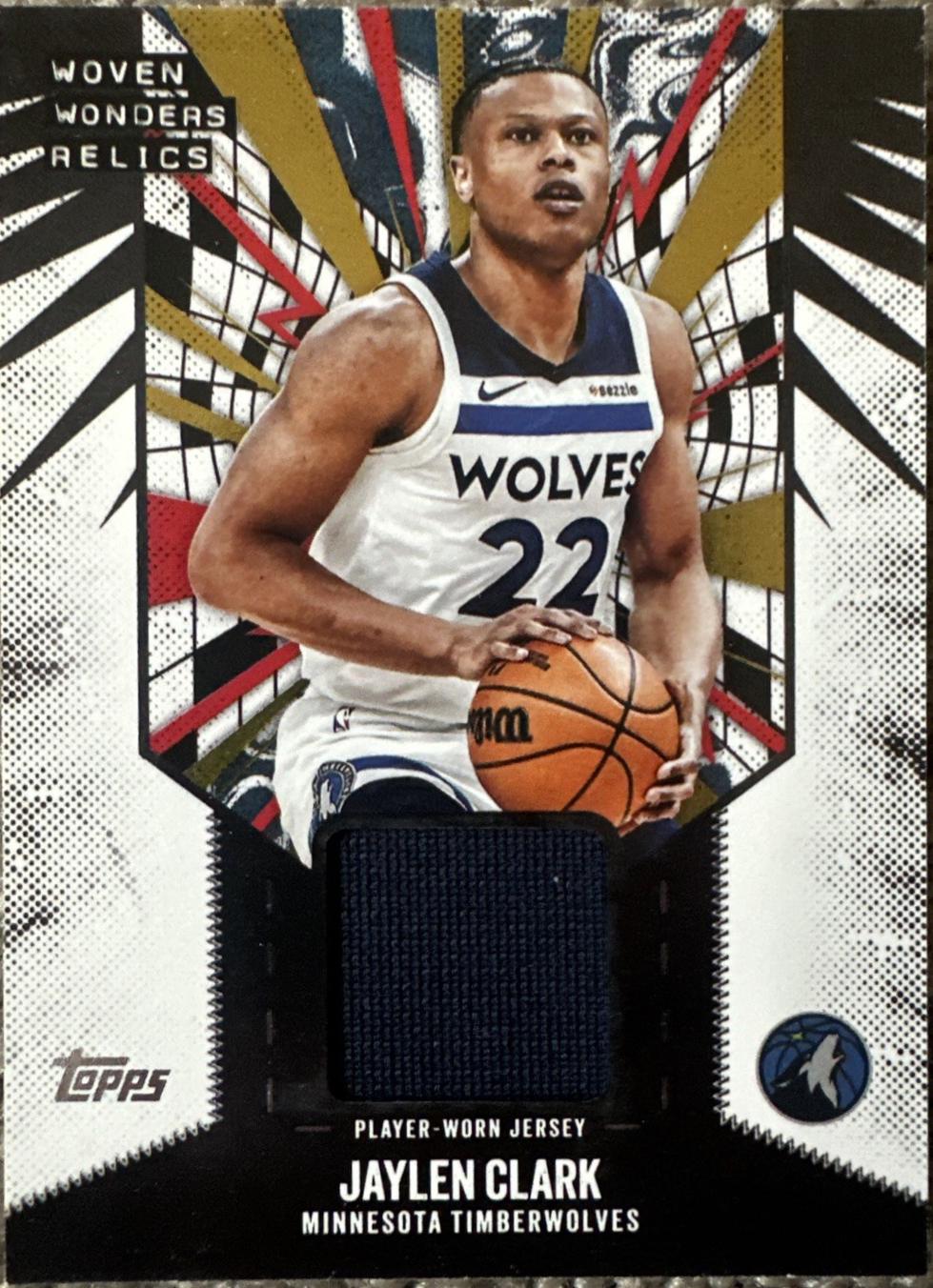 2025 Topps Woven Wonders Relic Jaylen Clark #WW-JC card