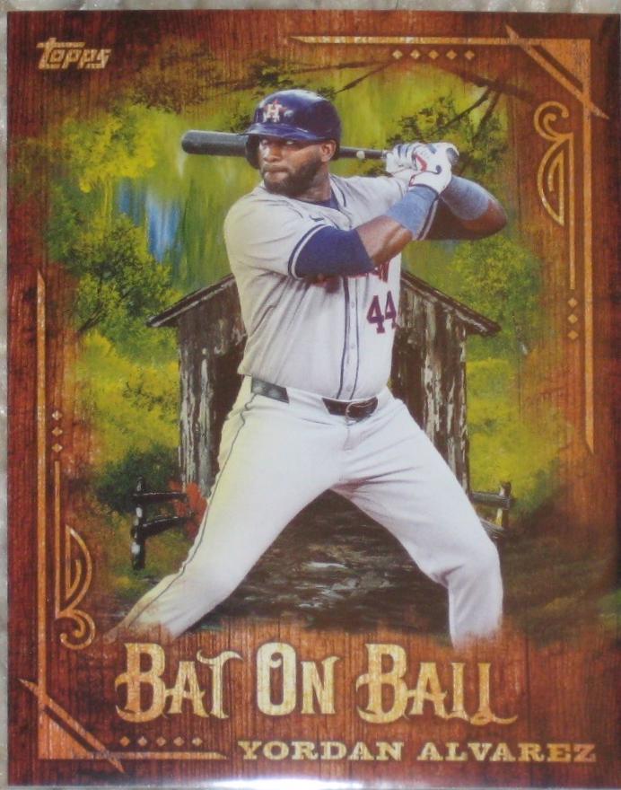 2025 Topps X Bob Ross Bat on Ball Yordan Alvarez #BOB-10 card