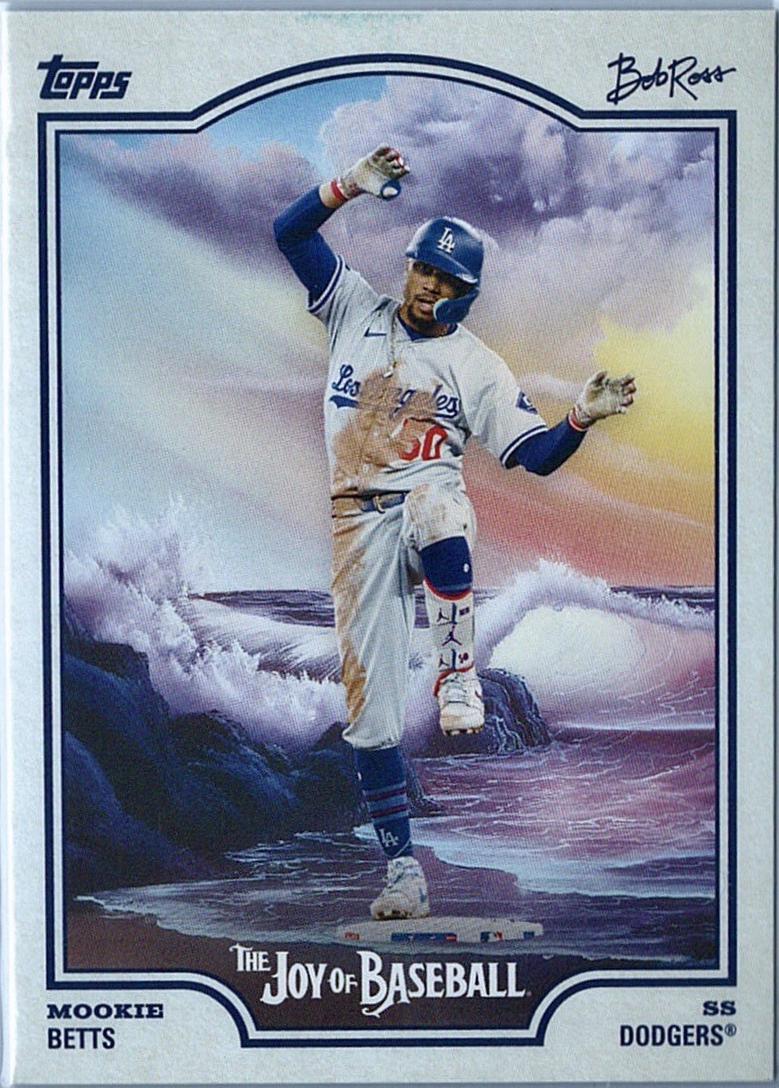 2025 Topps X Bob Ross Mookie Betts #10 card
