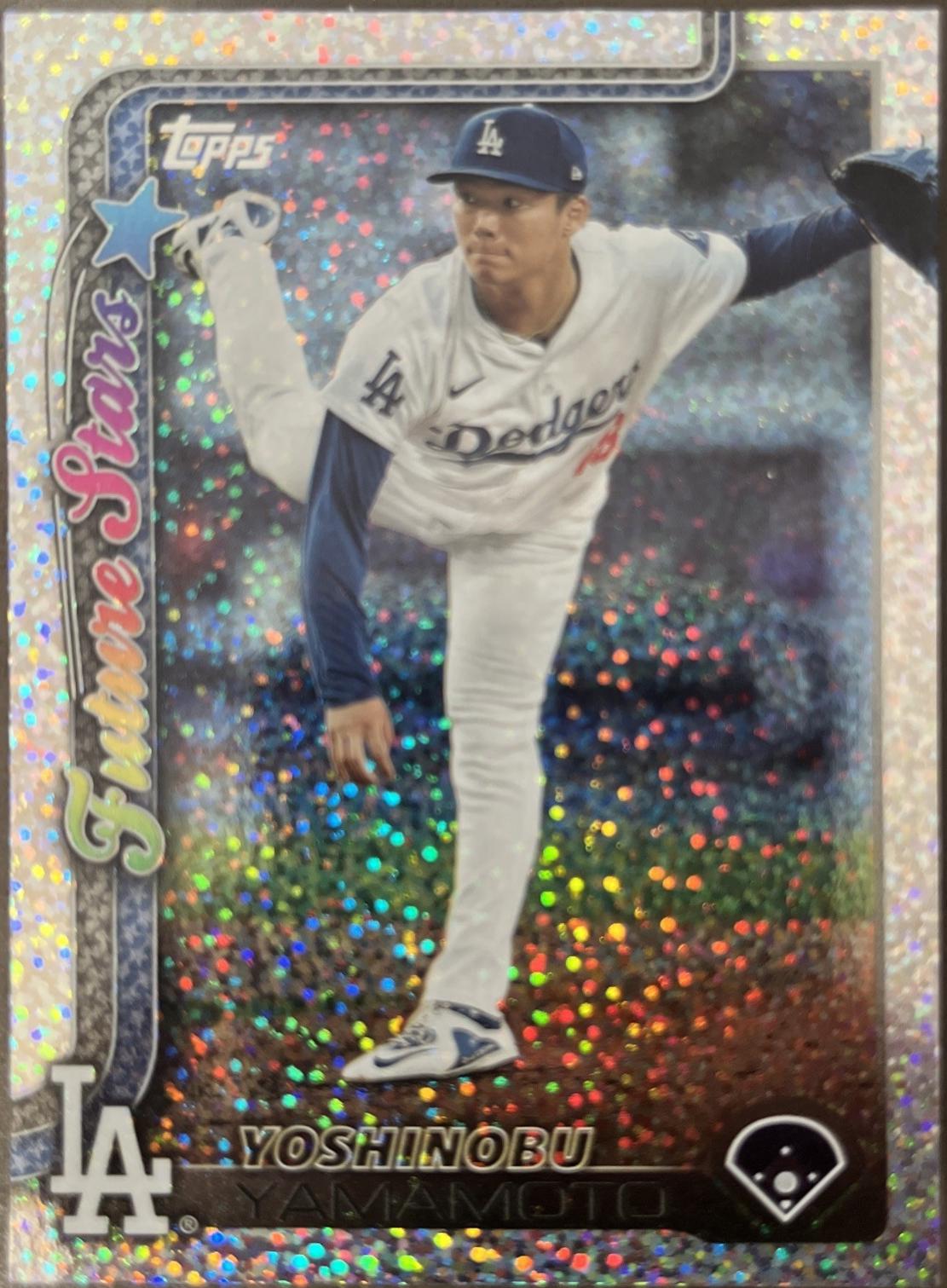 2025 Topps Yoshinobu Yamamoto [Confetti] #231 card